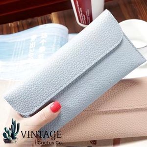 New! Women's Minimalist Long Clutch Wallet/Change Purse Credit Card Holder